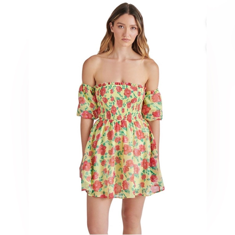 Betsey Johnson Women's Puff Sleeve Floral
Mini Dress Size (NWT)